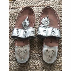 Jack Rogers gold Sandals